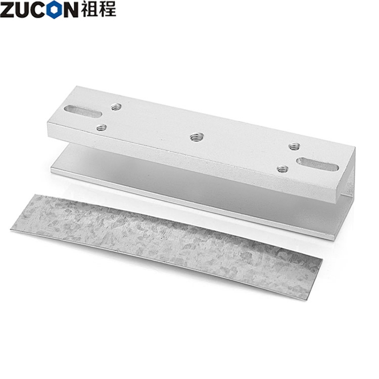 ZUCON B202 280公斤磁力锁U型支架 磁力锁玻璃门夹 磁力锁配套门夹